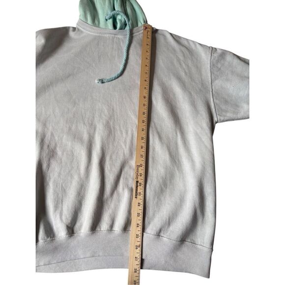 Free People x Tricia Fix Colorblock Tie Dye Sweatshirt size M Gray Blue - Picture 4 of 7